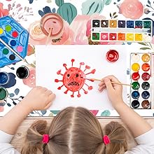 watercolor pink flower desk mat 220x220