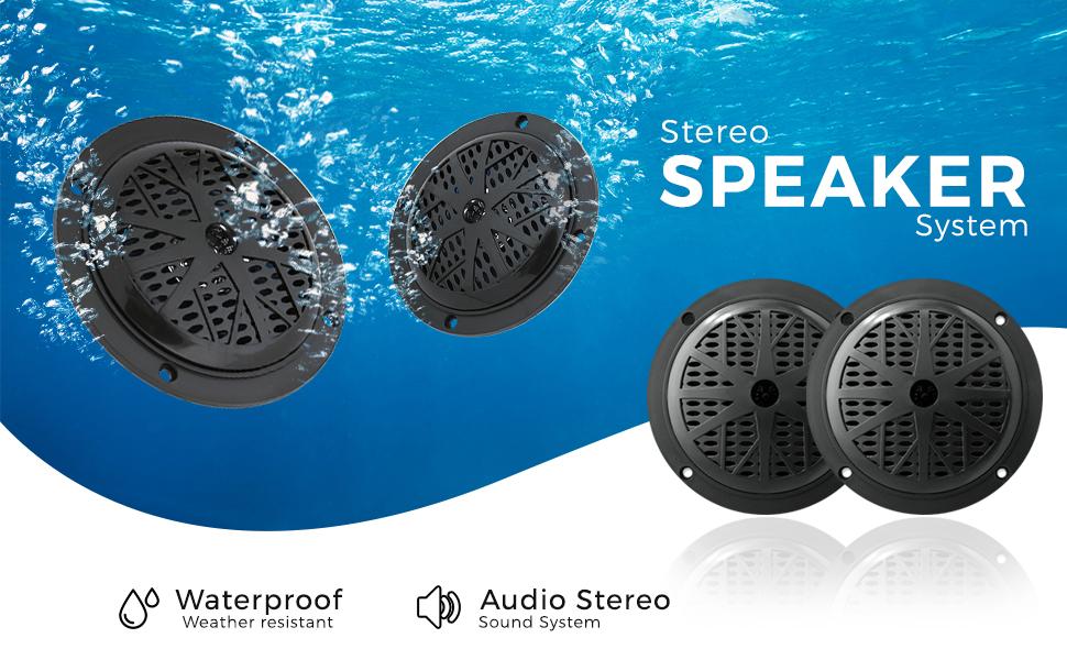Marine speaker, Waterproof speaker, Dual speaker, Dual marine speakers, Pyle Speker