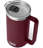YETI Rambler 34 oz Pitcher, Vacuum Insulated, Stainless Steel with MagSlider Lid, Wild Vine Red