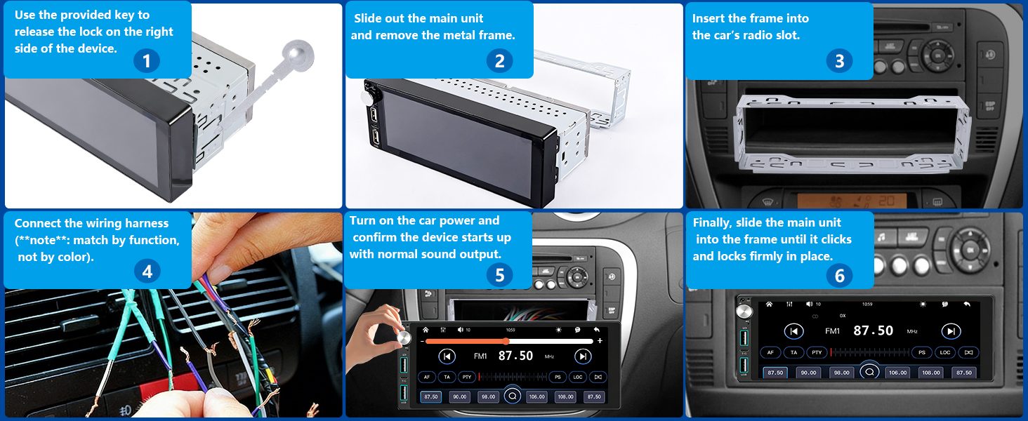 single din radio apple carplay