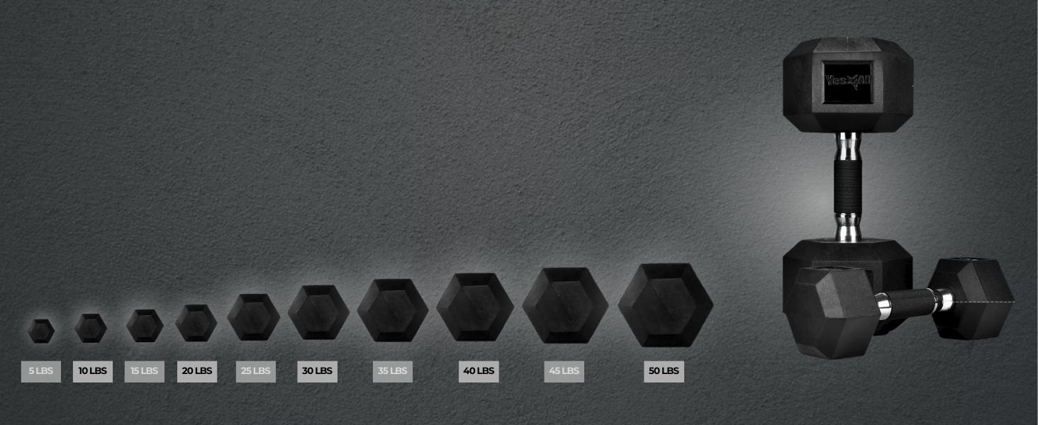 pound dumbbells set of lb weights lbs weight dumbbell grip rubber hex