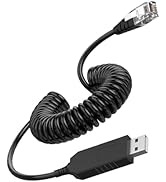 Hodeoo Coiled USB to RJ11 Power Cord for Uniden Radar Detectors – Compatible with R8 R7 R4w R8w R...
