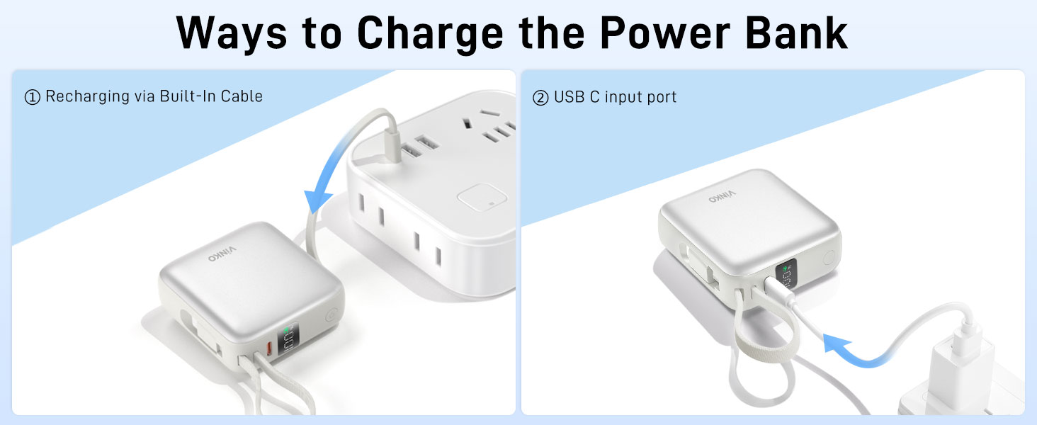 Small Portable Charger, 22.5W Fast Charging Mini Power Bank 10000mAh