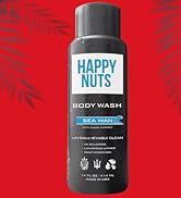 HAPPY NUTS Sea Man Body and Nut Wash - Moisturizing Men's Shower Gel, Natural Bodywash with Deep ...
