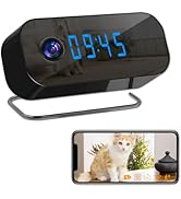 FUXGZ Wireless Camera Clock HD 1080P Video Recorder WiFi Nanny Cam with Motion Detection Remote V...