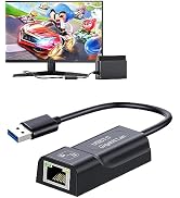 Dnkeaur Switch Wired Internet LAN Adapter, Switch Ethernet Adapter for Nintendo Switch/Switch OLE...