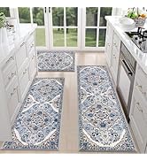 Farmhouse Kitchen Rugs Sets of 3 Non Slip Washable Kitchen Rugs and Mats Boho Kitchen Mats f...