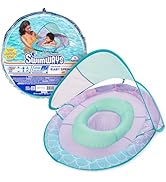 Swimways Baby Spring Float, Baby Pool Float with Canopy &amp; UPF Protection, Swimming Pool Accessori...