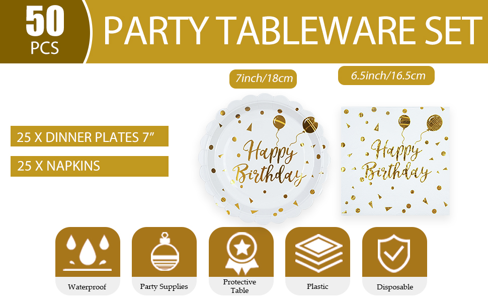 Birthday party supplies