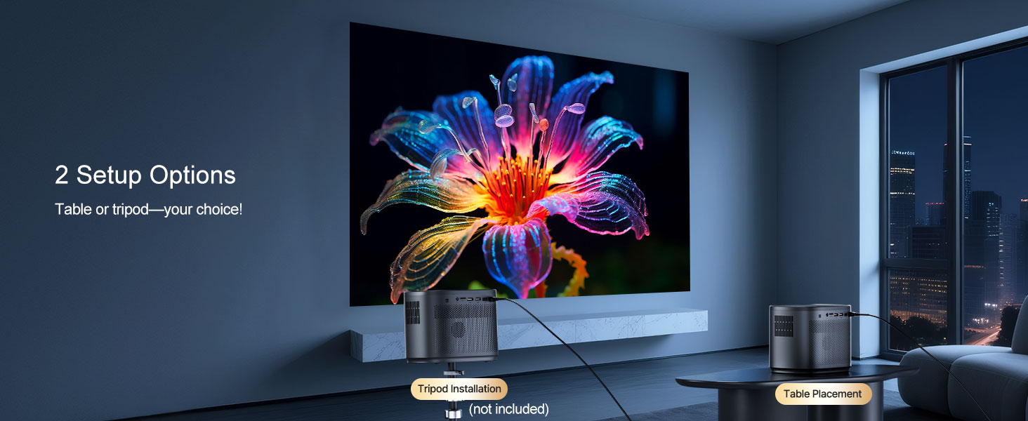 projector 1080p HD home theater outdoor movie portable projectors mini small video projector