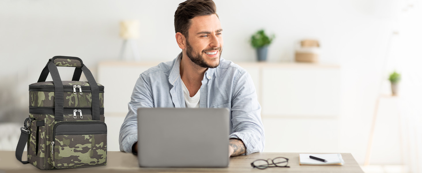 meal prep lunch box men lunch pail kit large insulated lunch bag