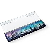 AIMSA Acrylic Tilted Keyboard Holder Wrist Rest, 3-Level Adjustment Keyboard Riser with Ergonomic...