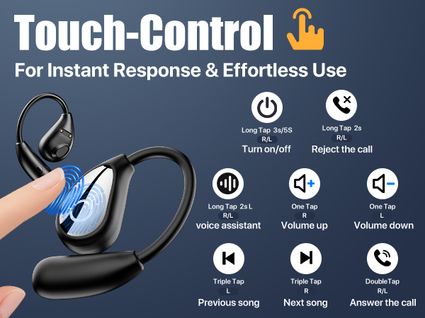 touch control headphones