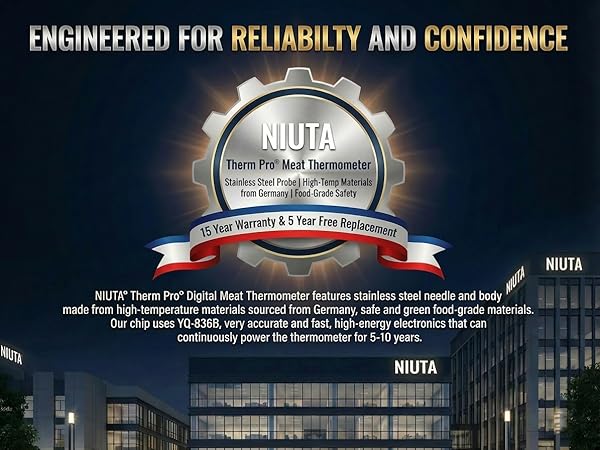 NIUTA,Alpha Grillers Themoworks Thermapen, Weber, MaverickMeat Thermometer,ThermoPro