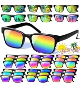 AILEHO Party Favors for Kids 4-8, 24Packs Neon Sunglasses for Kid, UV400 Protection Sunglasses Bu...