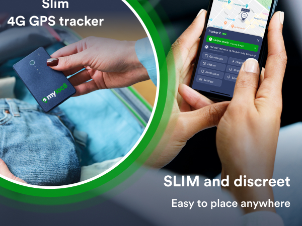 Myloc8 slim luggage tracking