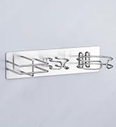 Simple white horizontal wall mounting bracket or hardware component against grey background.