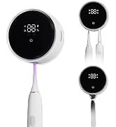 KIEROFIRT Wall-Mounted Toothbrush Cleaner Toothbrush Holder Shaver Holder and Cleaner for The Bat...