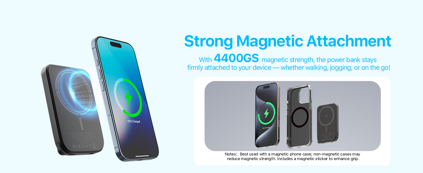 NOBIS Slim Magnetic Power Bank 5000mAh