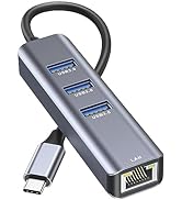 USB C to Ethernet Adapter, Vilcome RJ45 to USB C Thunderbolt 3/Type-C Gigabit Ethernet LAN Networ...