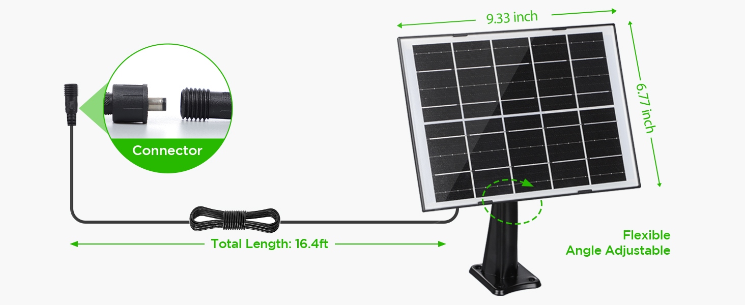 solar barn light with separate solar panel