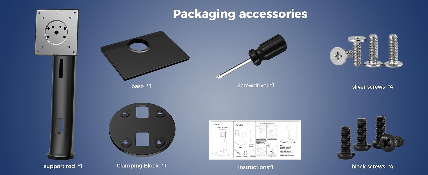 Monitor Stand for Monitor Weight 7.7-11lb, 24-27?