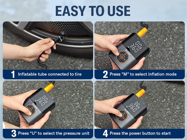 Tire Inflator Portable Air Compressor