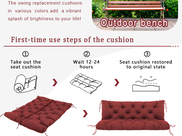 outdoor swing replacement cushions
