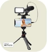 Movo iVlogger Vlogging Kit for iPhone - Lightning Compatible Video Vlog Kit - Accessories: Phone ...