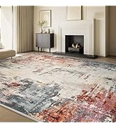 MontVoo Abstract Area Rug-5x7 Washable Rugs for Living Room-Soft Rug for Bedroom-Neutral Non Slip...