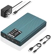 MAIWO M.2 NVMe PCIe RAID Enclosure, Dual Bay Enclosure for M.2 NVMe PCIe SSD with RAID0/1/PM/JBOD...