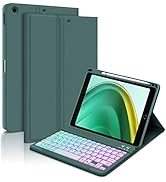 GOOJODOQ 7 Colors Backlit Keyboard Case for iPad 9th/8th/7th Gen 10.2" -iPad Keyboard Case with P...