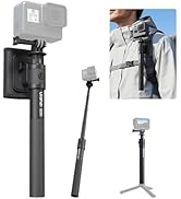 ULANZI VL04 Invisible Selfie Stick ClipMate - 44.88" Extension Pole with Universal 1/4" Mount &amp; A...