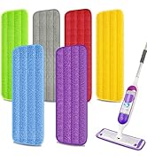 EXEGO 6 Count Reusable Microfiber Mop Pads for Swiffer PowerMop - Power Mop Pads Refills for 13 '...