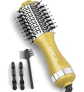 DAN Technology Dual Voltage Hair Dryer Brush Hot Air Brush, 2 inch Hair Blow Dryer Brush, Ionic O...