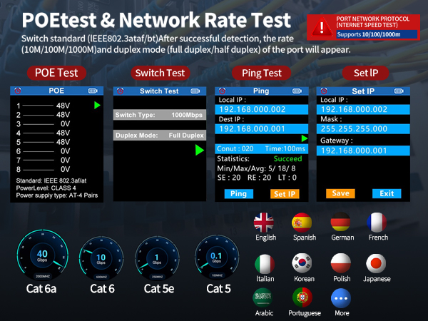 CAT5 cable tester