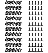 YSPAMER Car Screw Base U-Type Fastener Clips Metal Interior Fender Bumper Protection Clip with Sc...