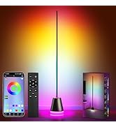 Clownya LED Corner Floor Lamp with App Control, Smart RGB Color Changing, Music Sync, Remote Cont...