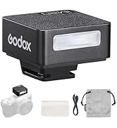 Godox iM20 Mini Flash, USB C Charging Built-in Battery with 5 Levels Flash Power for Canon/Sony/F...