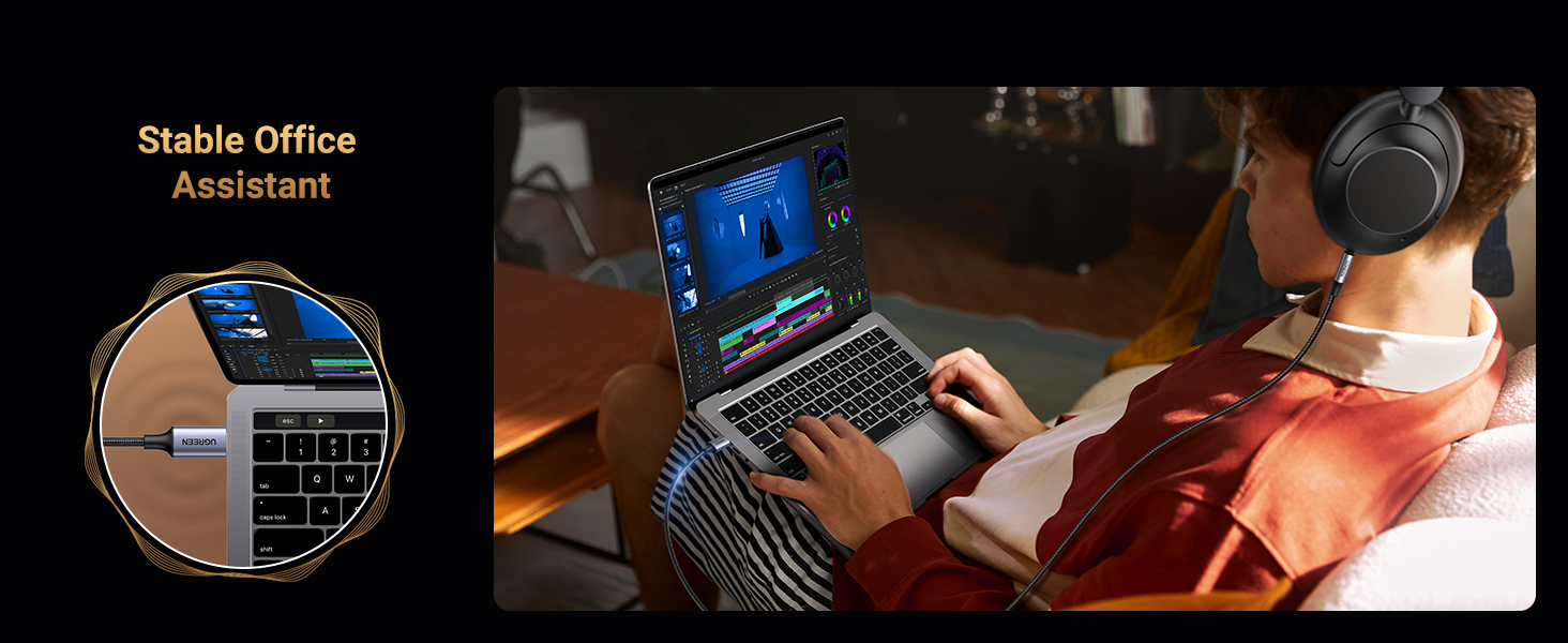 usb c to 3.5mm audio aux jack cable