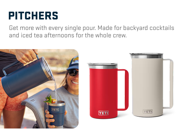 Get more with every single pour with our pitchers.