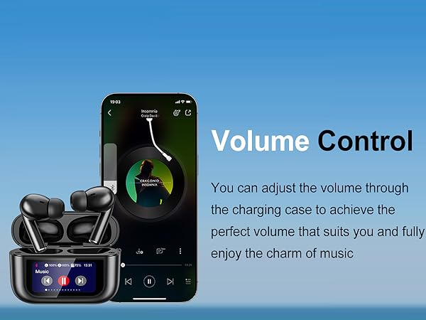 wireless touch screen headphones