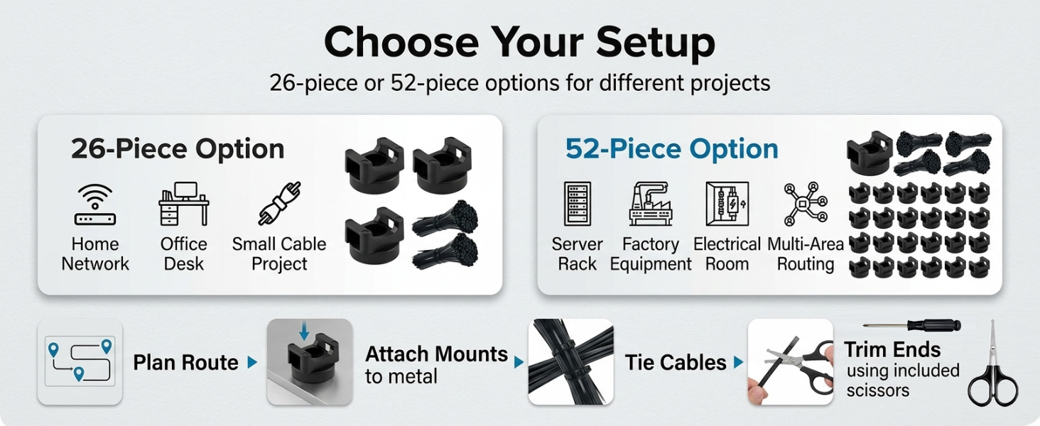 magnetic cable tie mount
