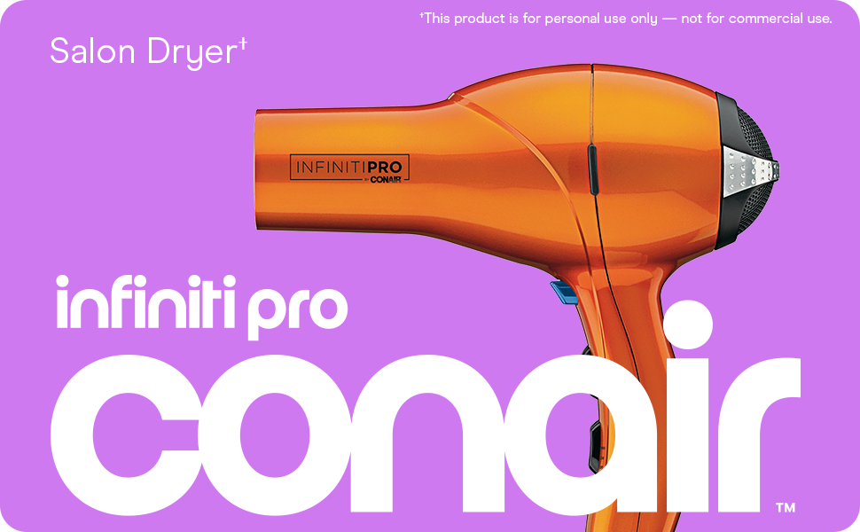 Infiniti Pro Conair Orange Hair Dryer