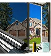 Bloss One Way Privacy Window Film, Reflective Window Tint for Home, Daytime Privacy Film See Out ...