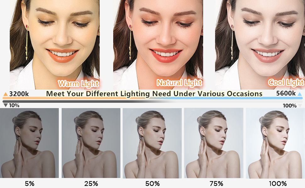 3 Color Modes &amp; 10 Level Brightness