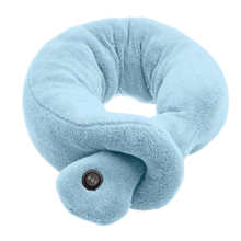 neck vibrating massage pillow battery operated portable for travel