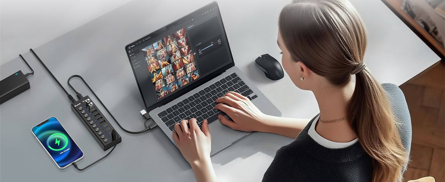 computer port hub usb c port hub