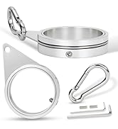 BONWIN 2" Large Flag Pole Rings, 2 Pcs Aluminum Alloy Spinning Flag Pole Ring Clips Swivels, 360°...