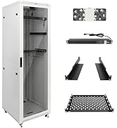 Tecmojo 42U Server Rack Network Cabinet 31.5" D x 23.6" W, Locking Data Cabinet Enclosure for 19"...